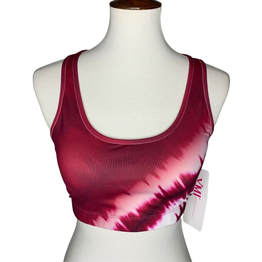 YMI Performance Racerback Sports Bra XL Red White